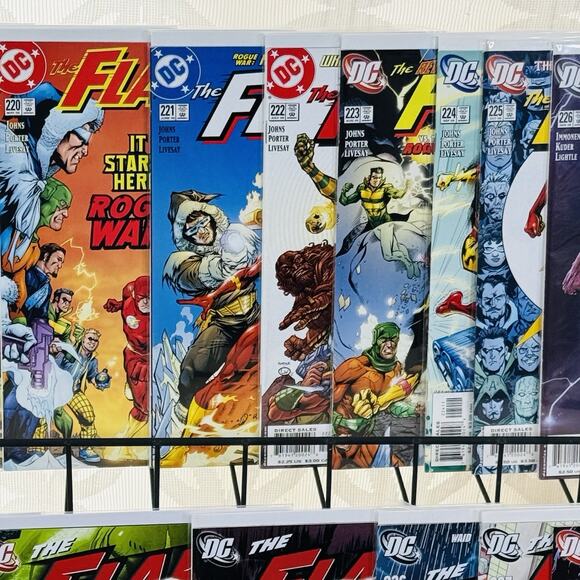 The Flash 218-228 231-232 236-240 lot (Volume 2 DC) Wally West Rogue War - Picture 5 of 7
